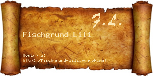Fischgrund Lili névjegykártya
