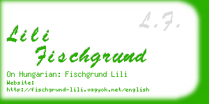 lili fischgrund business card